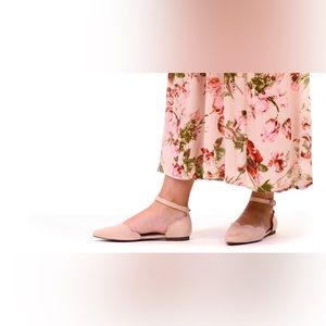 Journee Collection Lana Flat Shoes Nude Size 12
